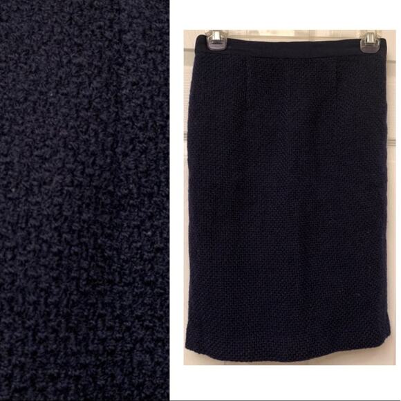 Boden navy blue wool pencil skirt - Picture 1 of 8